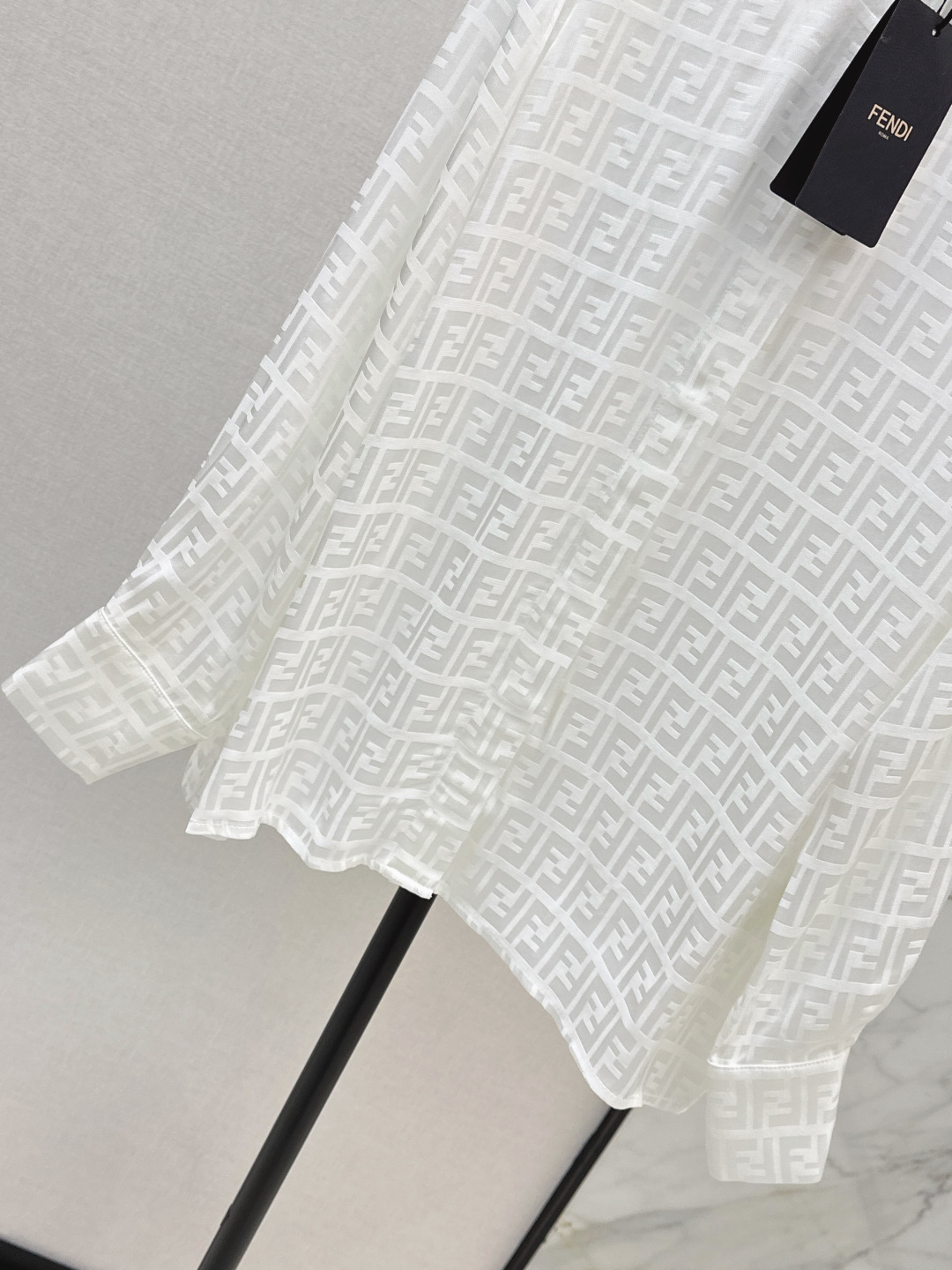 Fendi Women's Logo Jacquard Shirt and Pleated Skirt Set - Elegant and Chic 8 cmp i1756463418472 6685 0 6