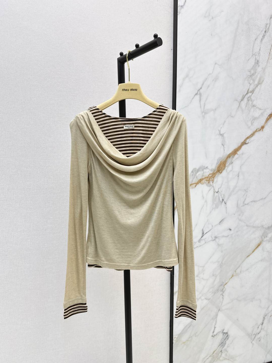 Miu Miu Striped Layered-Look Long Sleeve Top 2 cmp i1756463995200 400 0 0