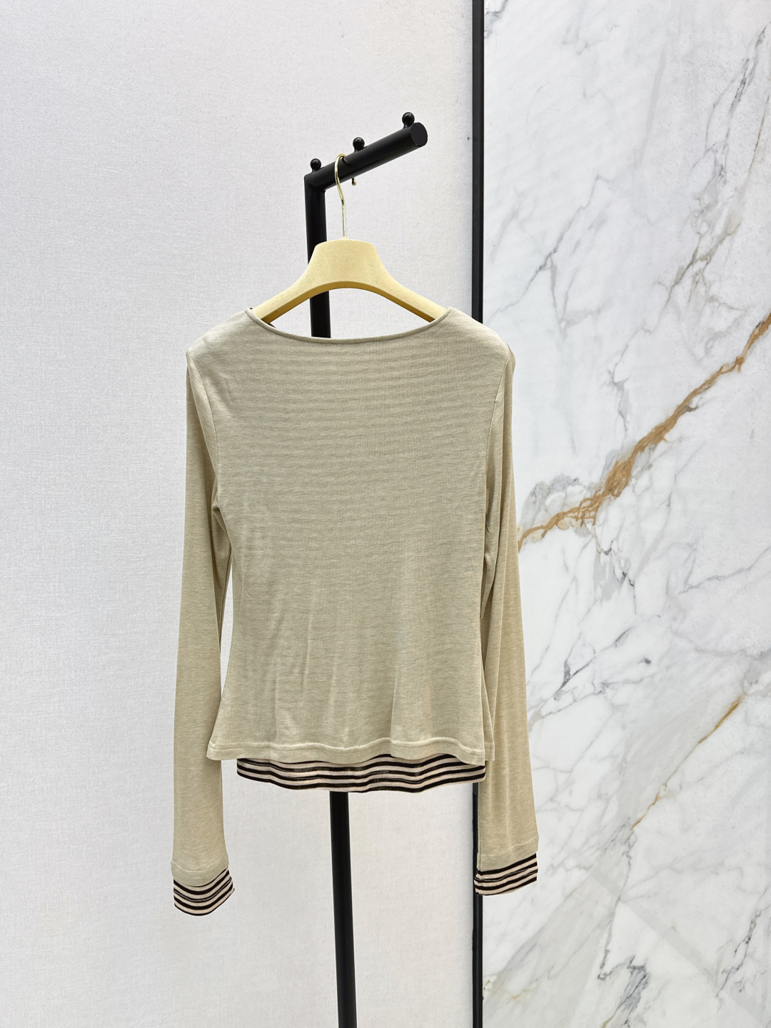 Miu Miu Striped Layered-Look Long Sleeve Top 9 cmp i1756463995202 2547 0 7