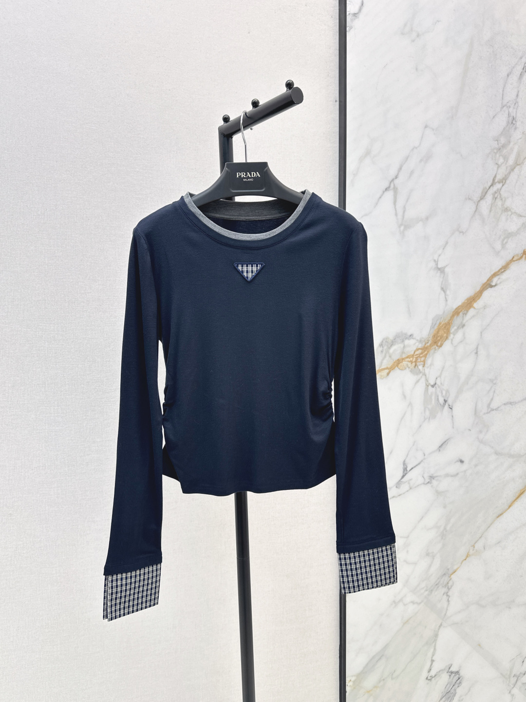 Prada Women's Long Sleeve T-Shirt Slim Fit Lightweight Cotton Blend 2 cmp i1756464227191 9981 0 0
