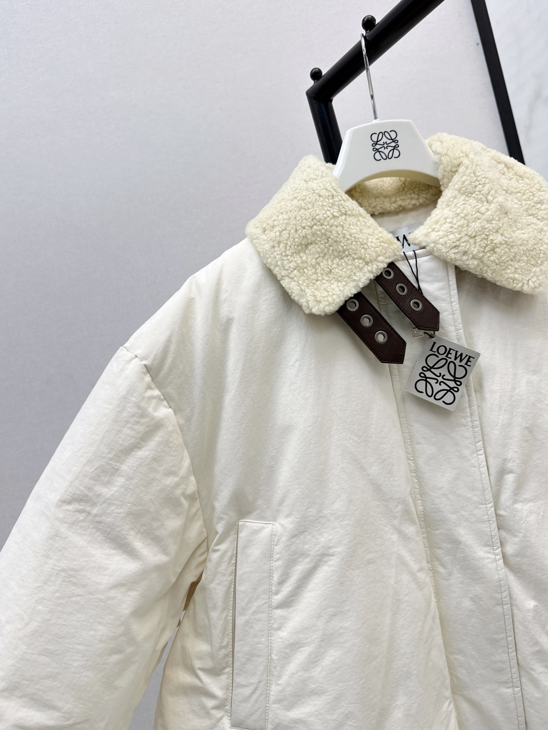 Loewe Women's White Lambswool Collar Padded Puffer Jacket Winter Coat 4 cmp i1756466927395 3949 0 2