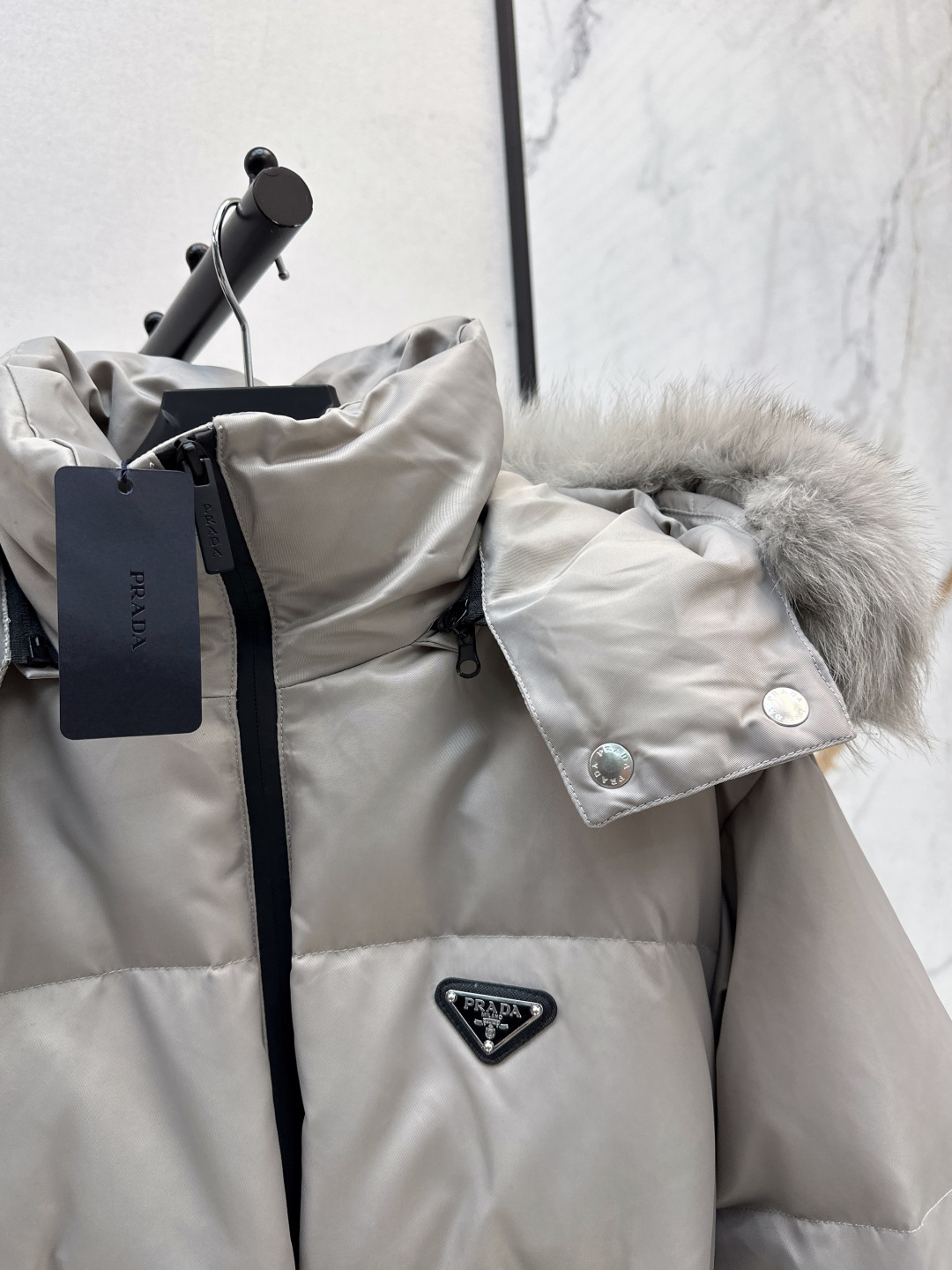 Prada Women's Down Jacket with Fur Hood and Belt - Slim Fit, Warm, Stylish 6 cmp i1756521534772 2281 0 5