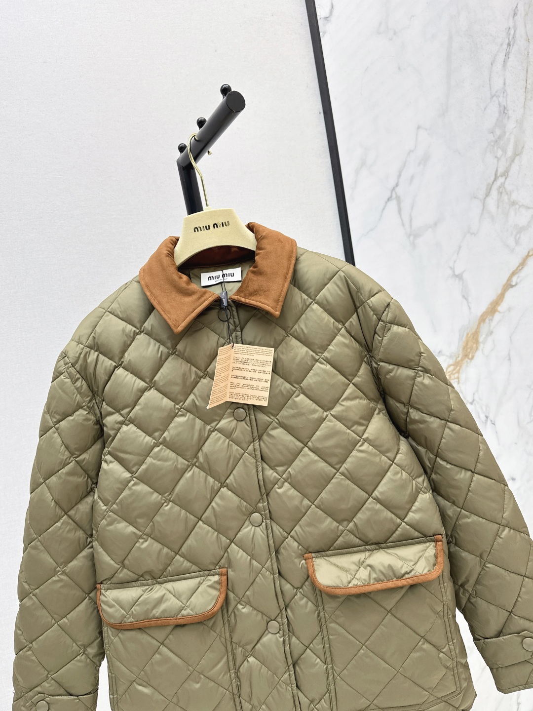 Miu Miu Women's Quilted Puffer Coat with Corduroy Collar - Fall/Winter 4 cmp i1756525270414 3948 0 2