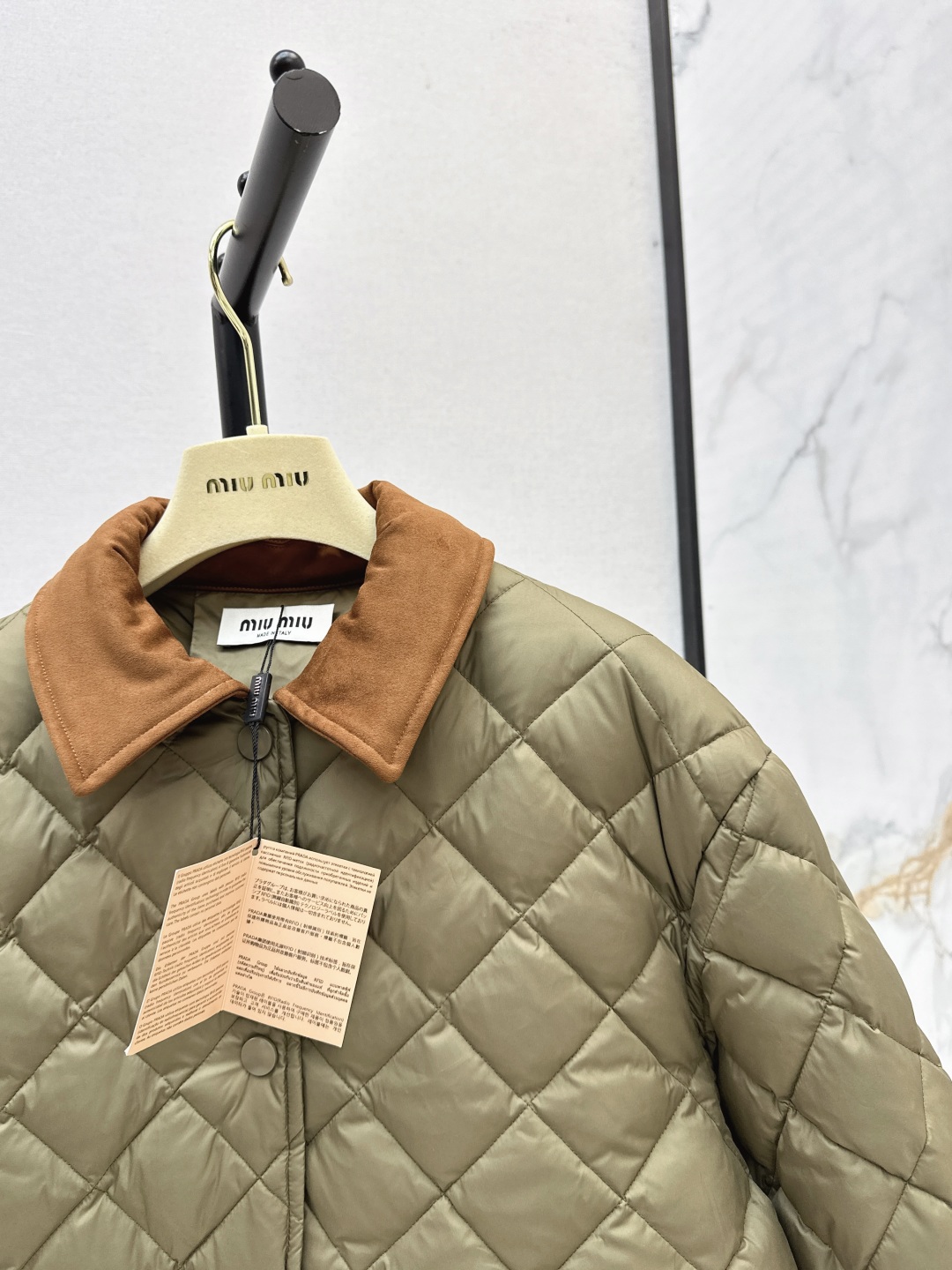 Miu Miu Women's Quilted Puffer Coat with Corduroy Collar - Fall/Winter 6 cmp i1756525277877 755 0 4