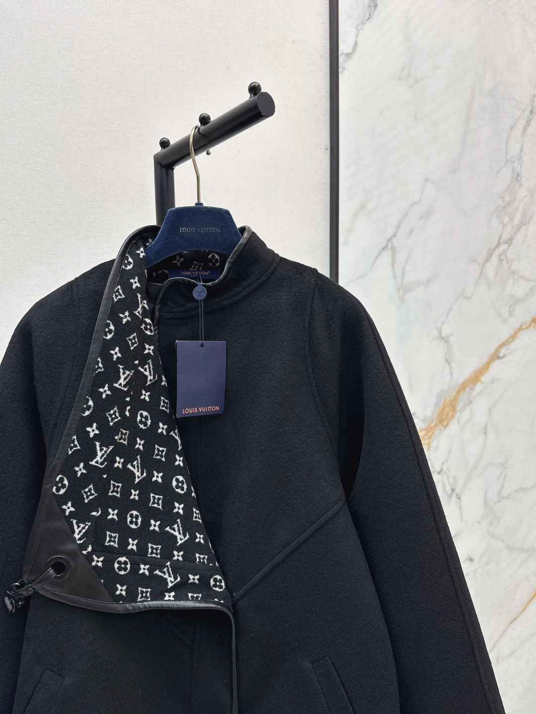 Louis Vuitton Women's Black Wool Blend Reversible Cape Coat 5 cmp i1756609221426 4448 0 8
