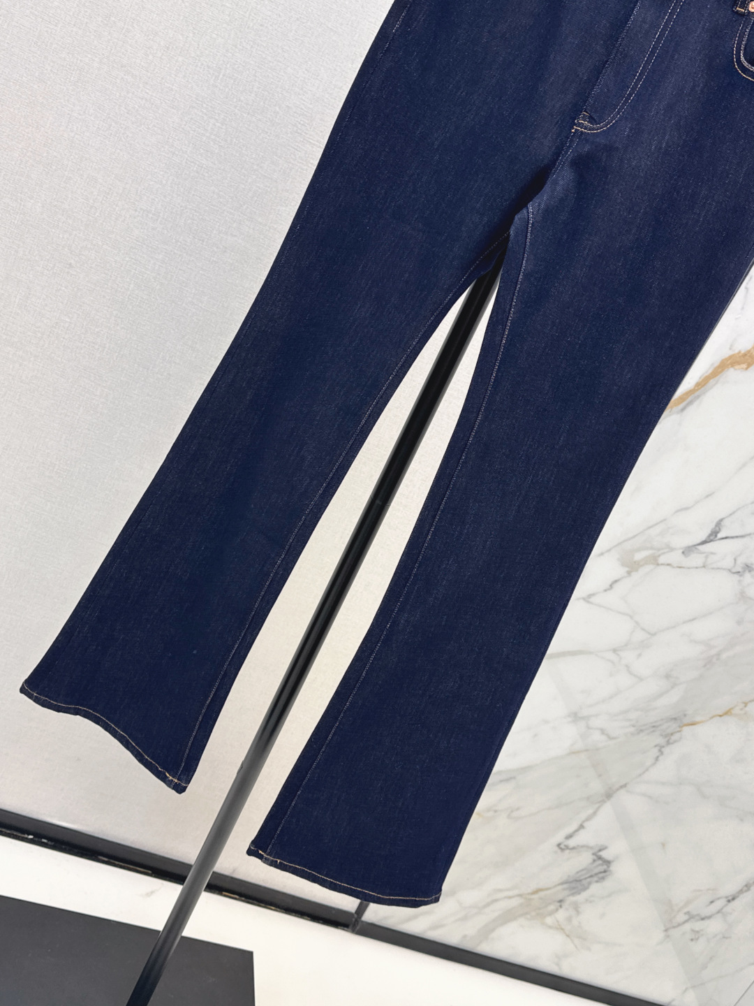 Women's VLTN 25Ss High Waist Flare Leg Jeans With Metal Buckle Decoration 9 cmp i1756611650111 3983 0 6