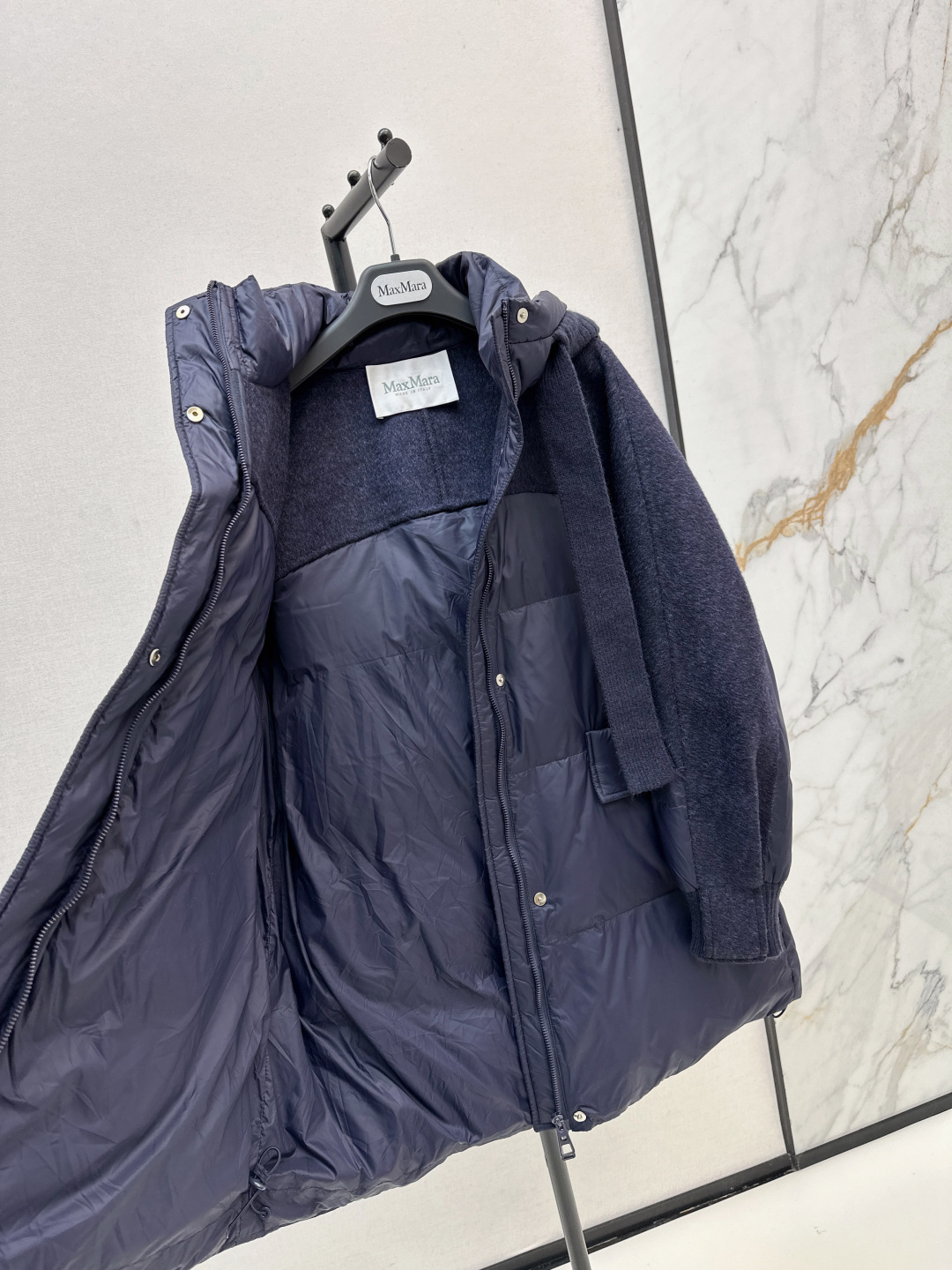 Stylish Women's Color Block Wool Sleeve Hooded Puffer Coat - Winter Essential 9 cmp i1756617438981 6904 0 7