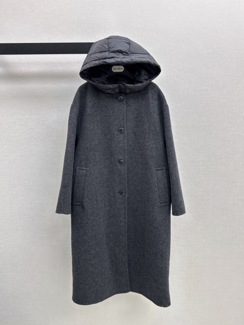 Max Mara Wool Coat with Detachable Down Hooded Vest 2-Piece Set 1 Max Mara Wool Coat with Detachable Down Hooded Vest 2-Piece Set