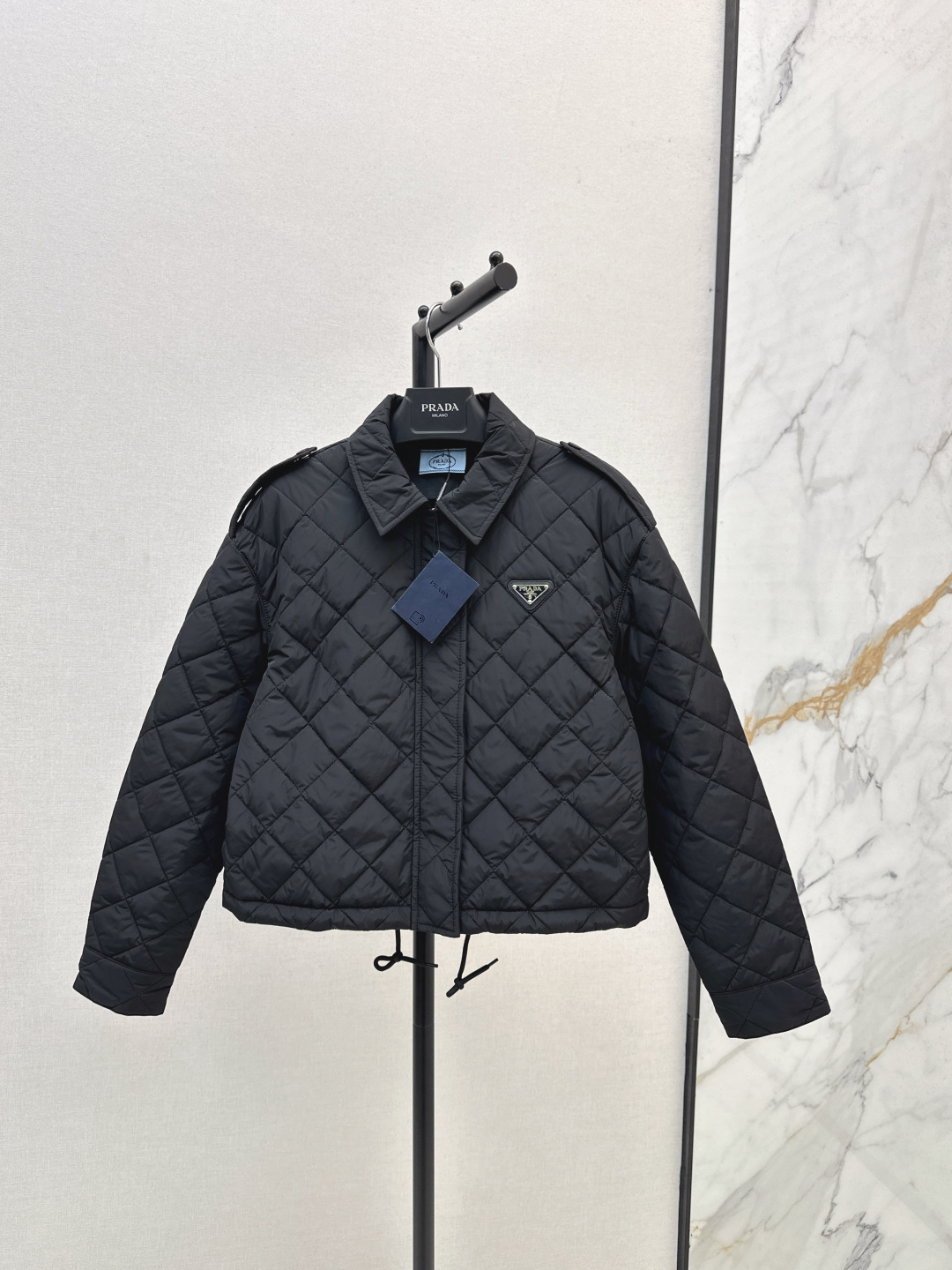 Prada Women's Diamond Quilted Lightweight Jacket, Black, S-L Sizes 2 cmp i1756620227099 6749 0 0