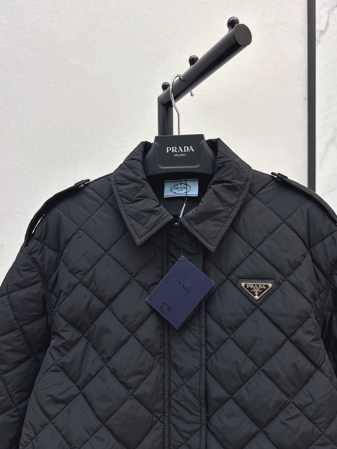 Prada Women's Diamond Quilted Lightweight Jacket, Black, S-L Sizes 5 cmp i1756620231121 2495 0 3