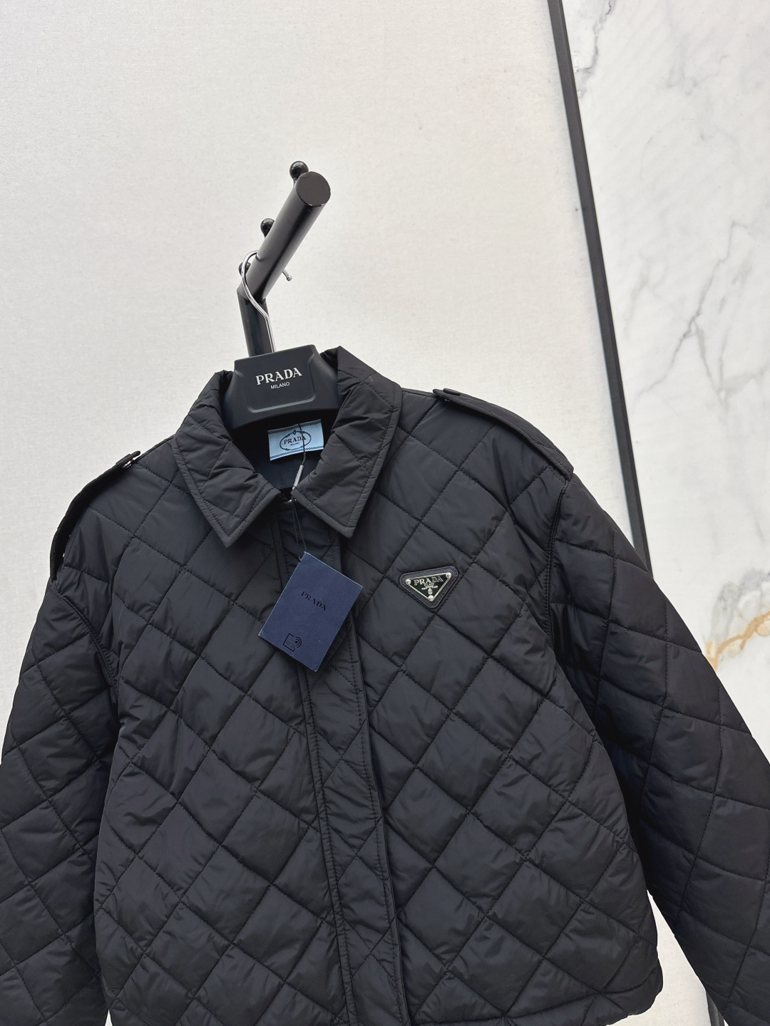 Prada Women's Diamond Quilted Lightweight Jacket, Black, S-L Sizes 4 cmp i1756620231125 6918 0 2