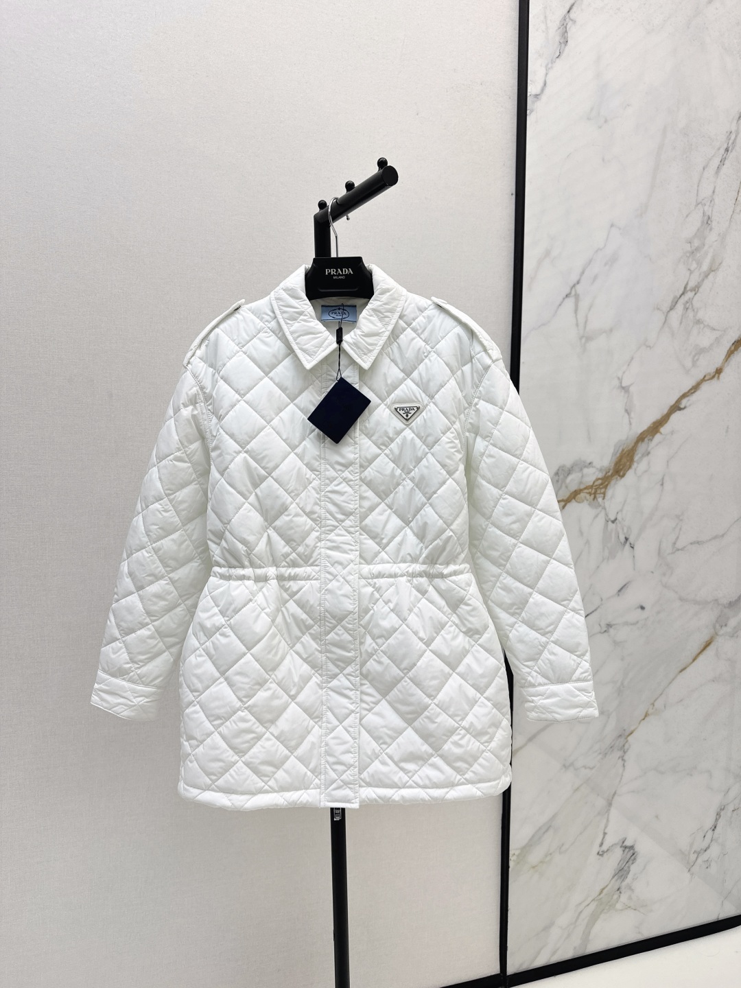 Prada Quilted Padded Jacket - Stylish Drawstring Waist Coat 2 cmp i1756620333476 3685 0 0