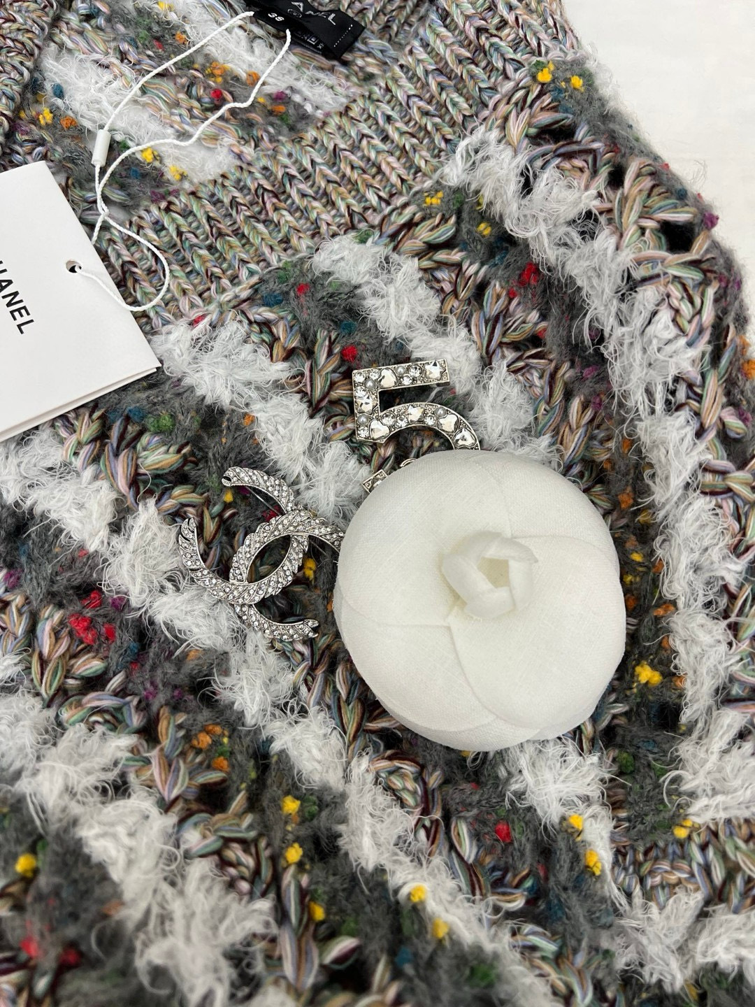 Chanel Striped Knit Cardigan Loose Fit Casual Fashionable 5 cmp i1756700037044 2575 0 3