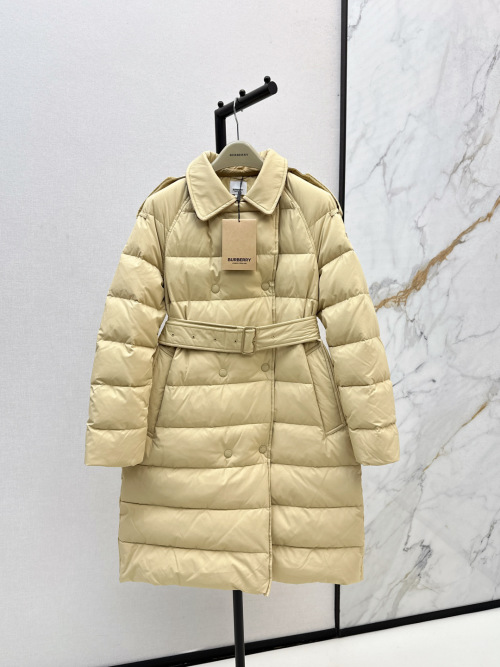 Burberry 25Ss Women's Double-Breasted Long Down Jacket Coat - Fall/Winter 1 Burberry 25Ss Women's Double-Breasted Long Down Jacket Coat - Fall/Winter