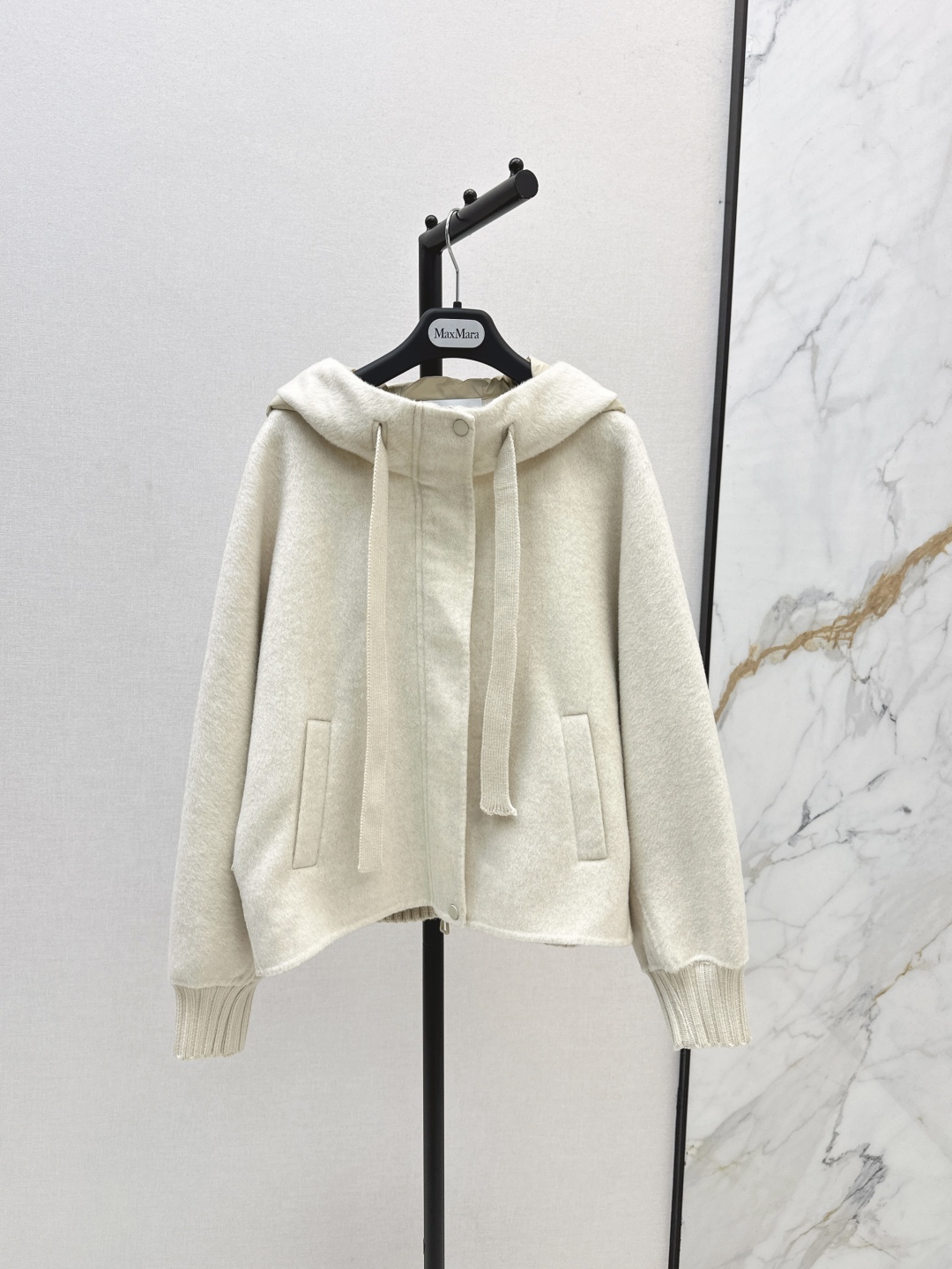 Max Mara Women's Wool-Blend Hooded Down Jacket, Short Padded Coat 3 cmp i1756713676239 2006 0 1