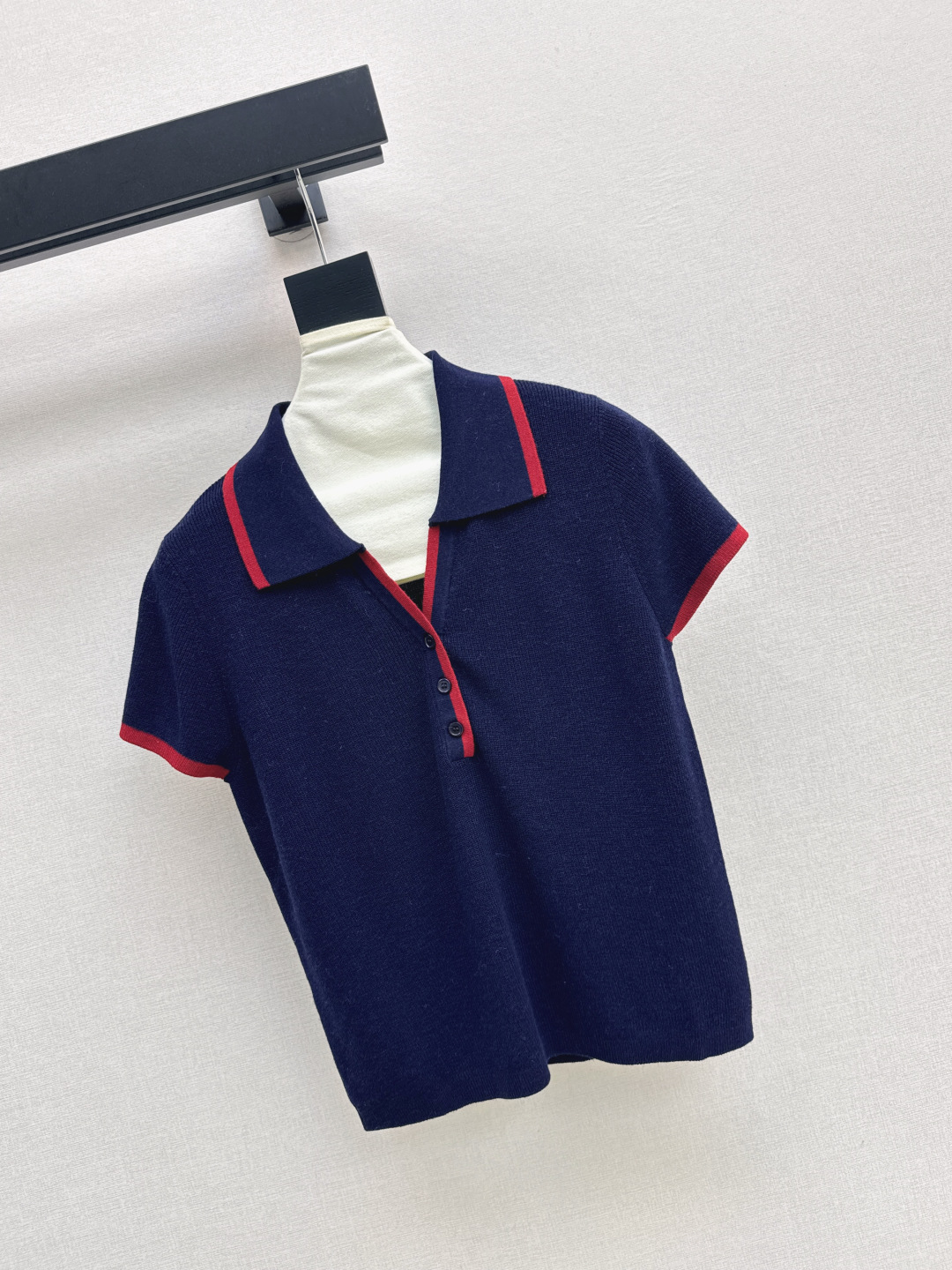 Stylish Polo Collar Short Sleeve Sweater - Chic and Flattering Design 3 cmp i1756715172998 6636 0 1