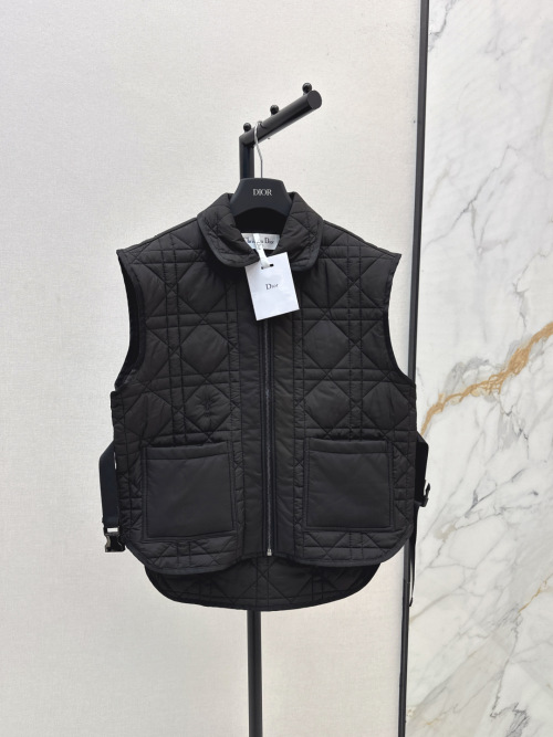 Dior Quilted Vest for Women - Sleeveless Layering, Modern Look 1 Dior Quilted Vest for Women - Sleeveless Layering, Modern Look