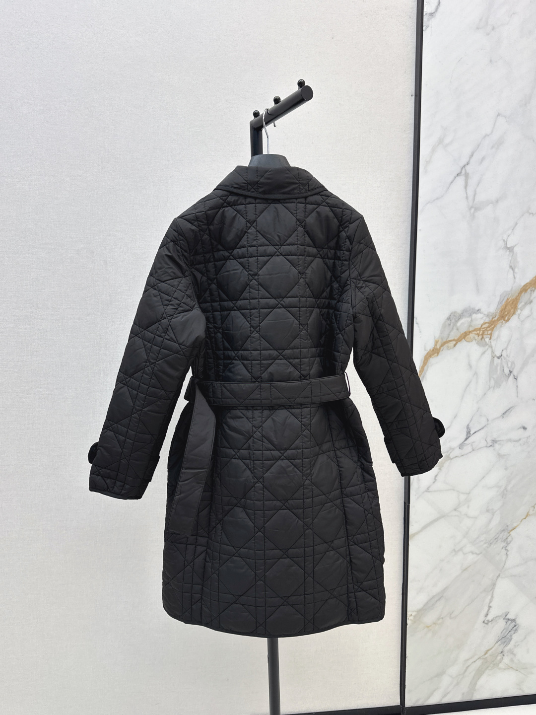 Dior Quilted Long Coat with Belt, Fall/Winter, Black Nylon, Slim Fit 10 cmp i1756718276808 5346 0 8