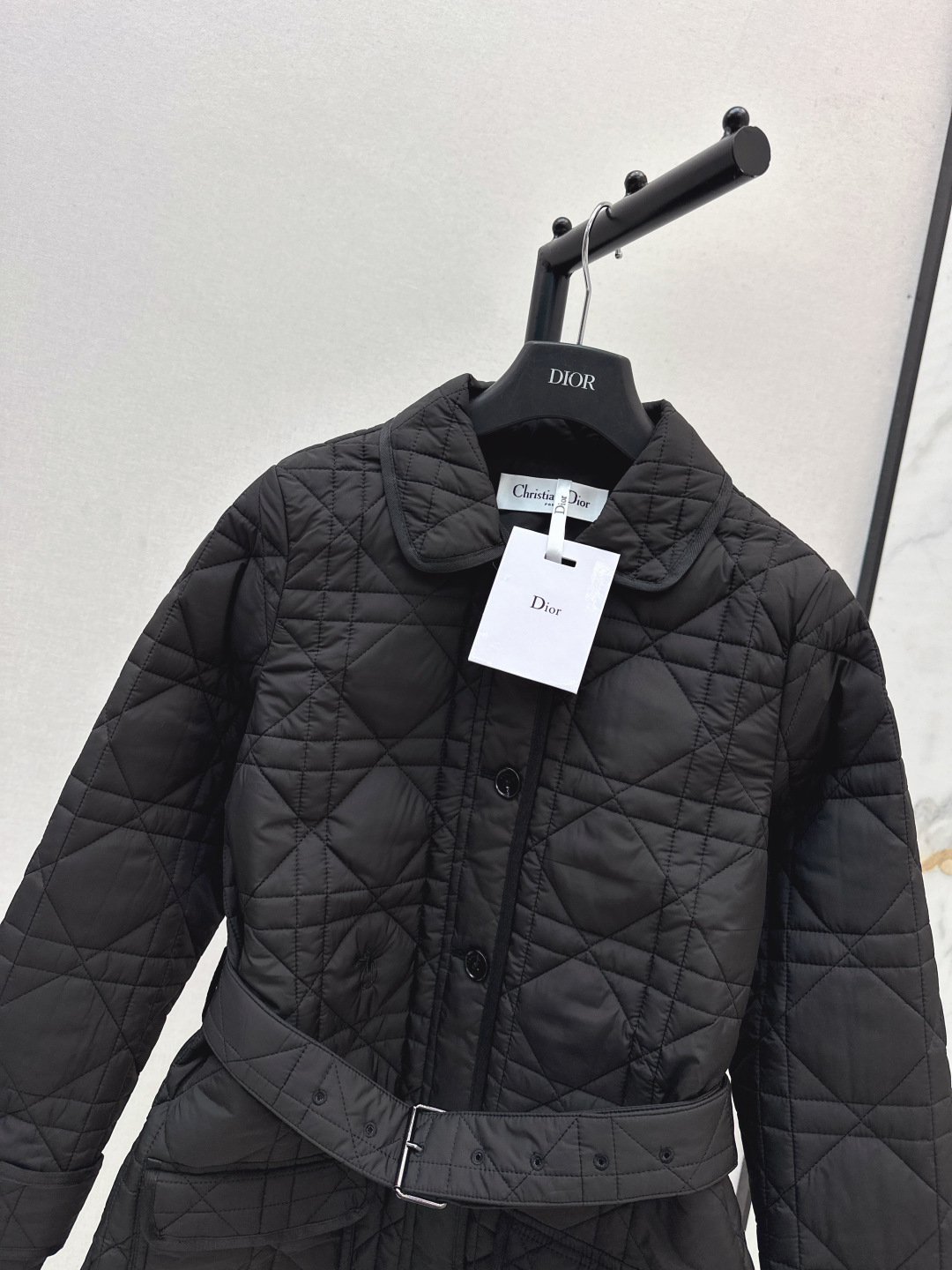 Dior Quilted Long Coat with Belt, Fall/Winter, Black Nylon, Slim Fit 5 cmp i1756718276809 8887 0 3
