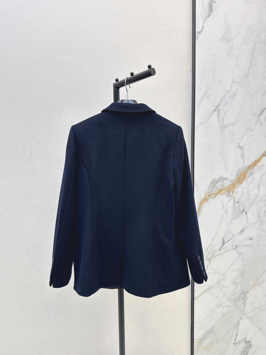 CELINE Women's Navy Wool Letter Logo Blazer Elegant Business Casual Coat 10 cmp i1757831754759 7320 0 9