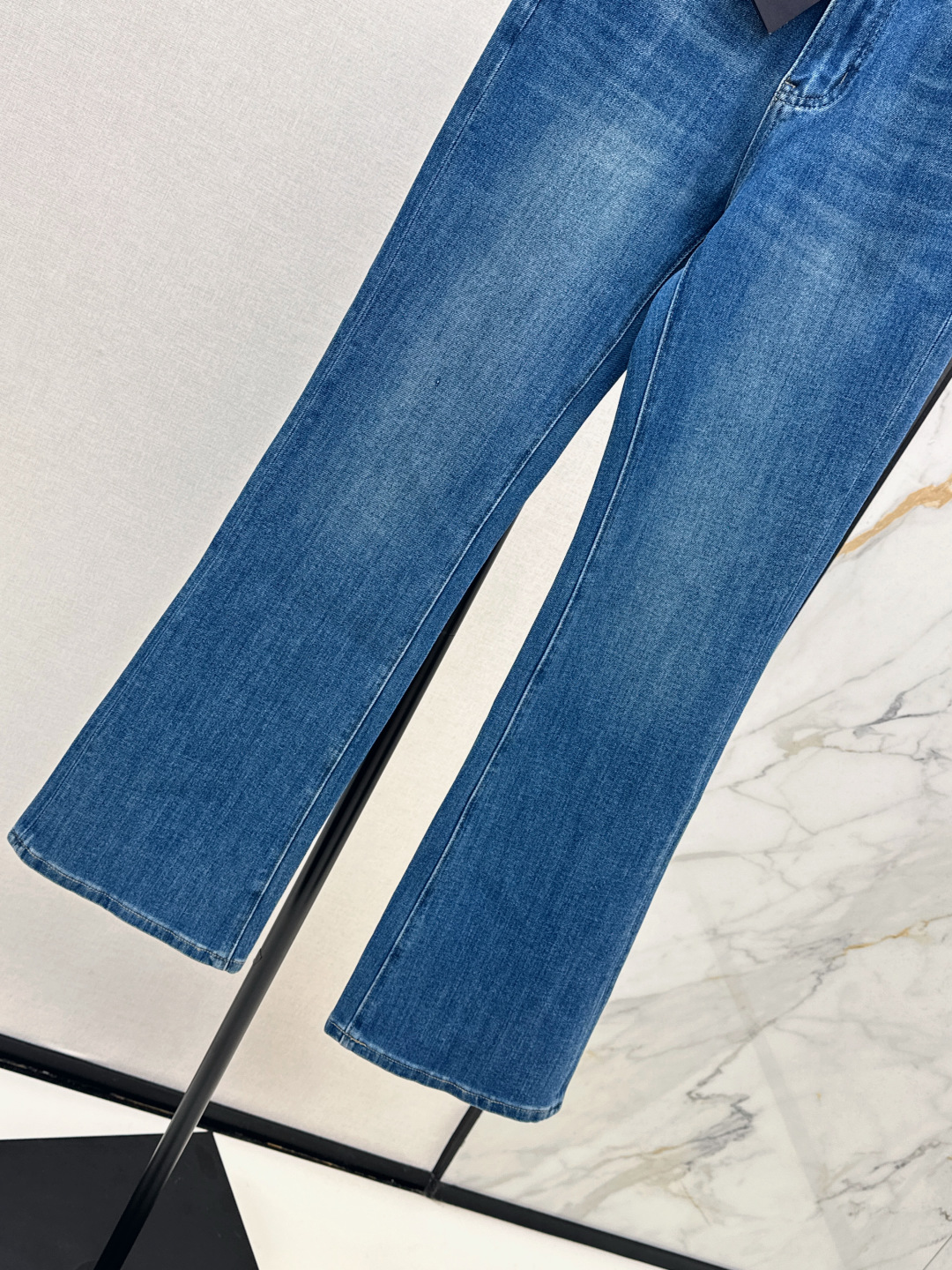Prada Women's Denim Jeans Minimalist Flare Leg High Waist Blue 8 cmp i1757844923301 2689 0 6