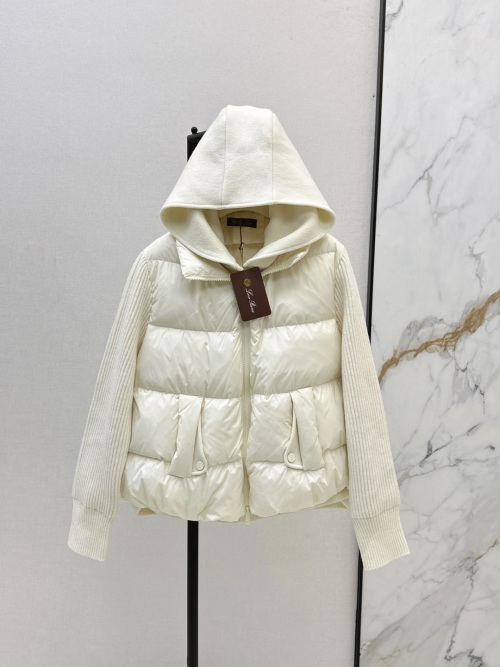Women's Wool-Sleeved Down Puffer Jacket with Hood - Stylish and Warm 11 Women's Wool-Sleeved Down Puffer Jacket with Hood - Stylish and Warm