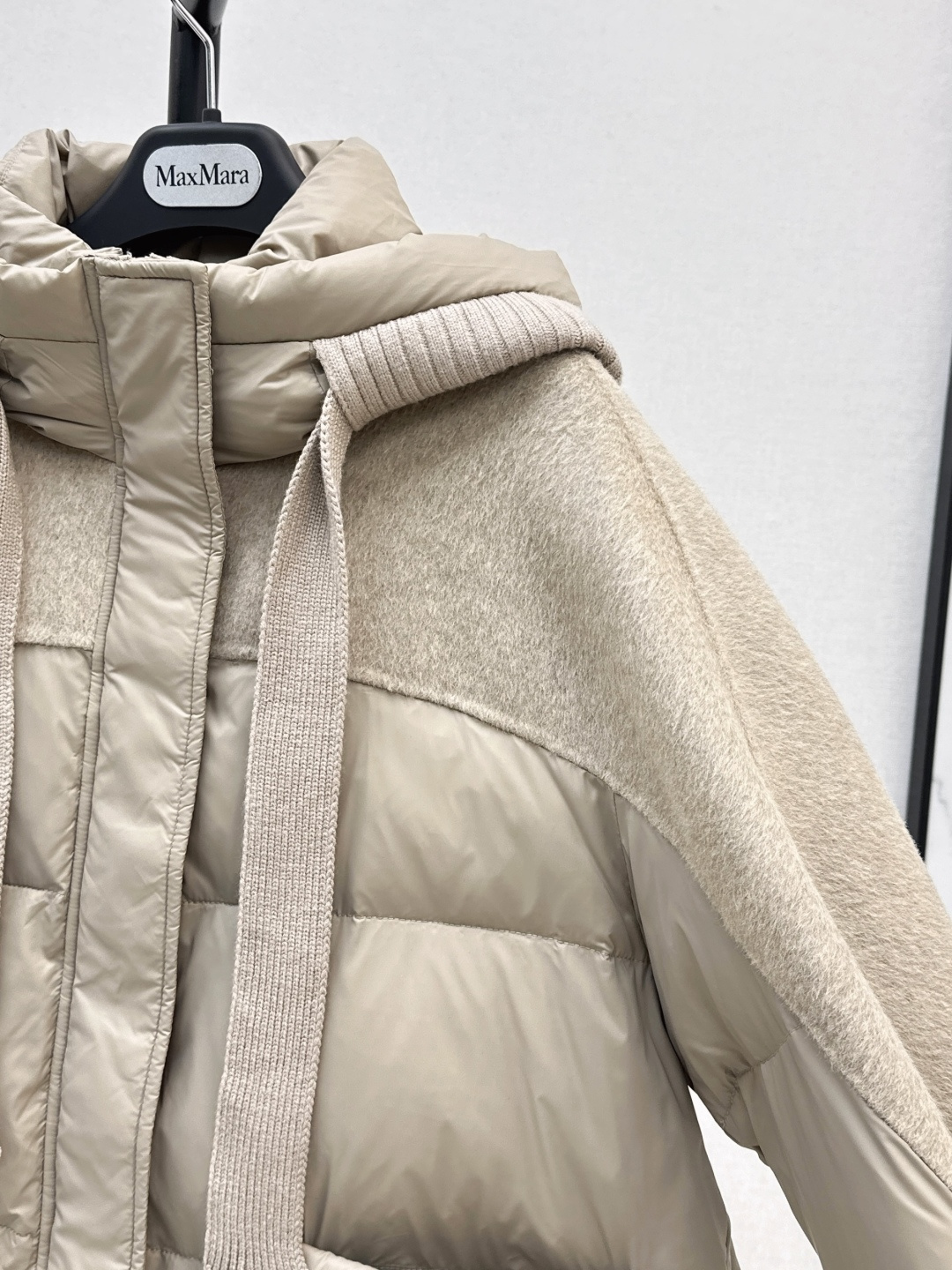 Wool Blend Hooded Down Puffer Coat, Long Sleeves Outerwear for Women 7 cmp i1757936672045 1854 0 5