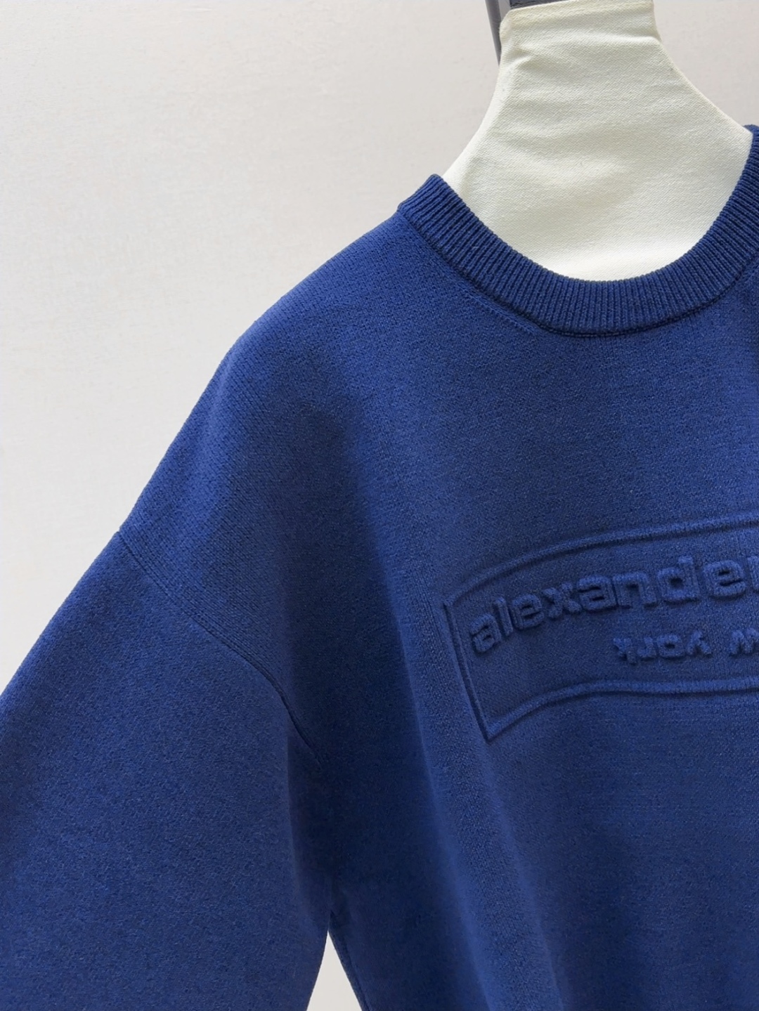 Alexander Wang Embossed Logo Wool Sweater, Women's Round Neck Pullover 6 cmp i1757943377287 3770 0 4
