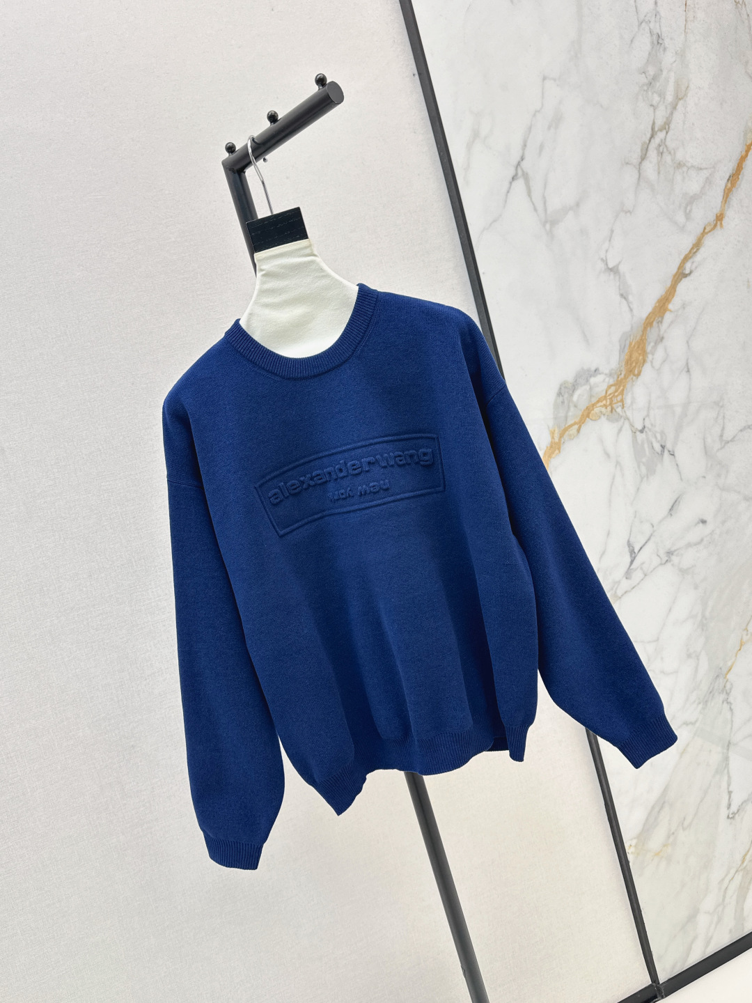 Alexander Wang Embossed Logo Wool Sweater, Women's Round Neck Pullover 4 cmp i1757943377287 4776 0 1