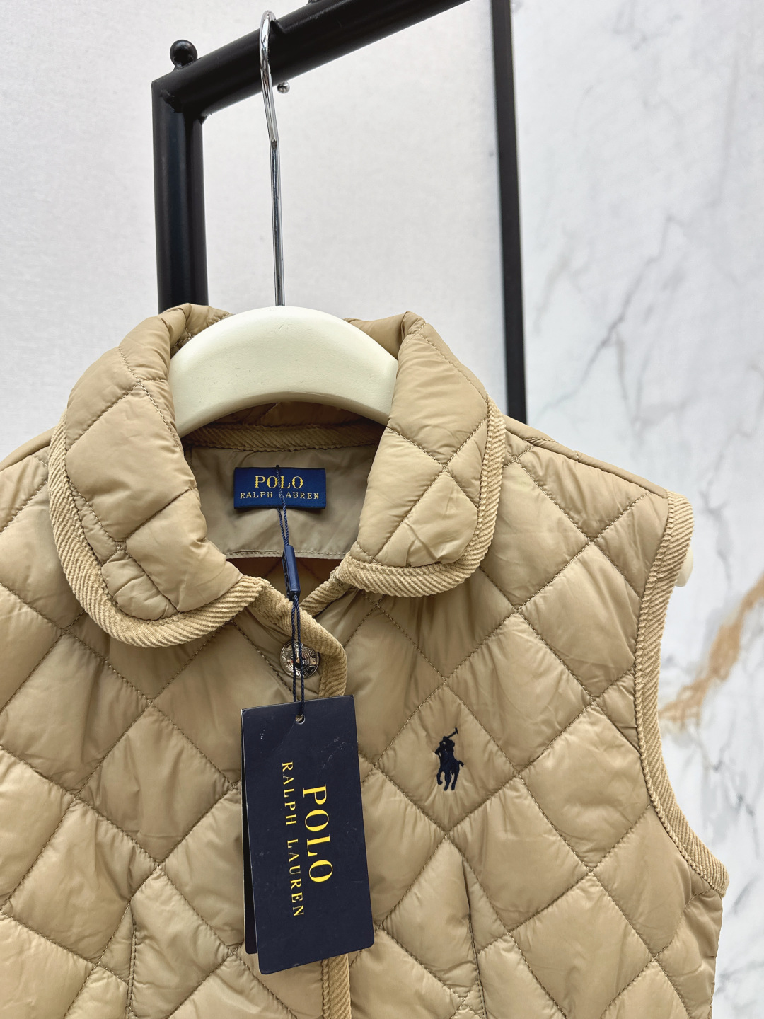 Ralph Lauren Women's Quilted Vest with Embroidered Pony Logo, Corduroy Trim 6 cmp i1757945544090 5684 0 4