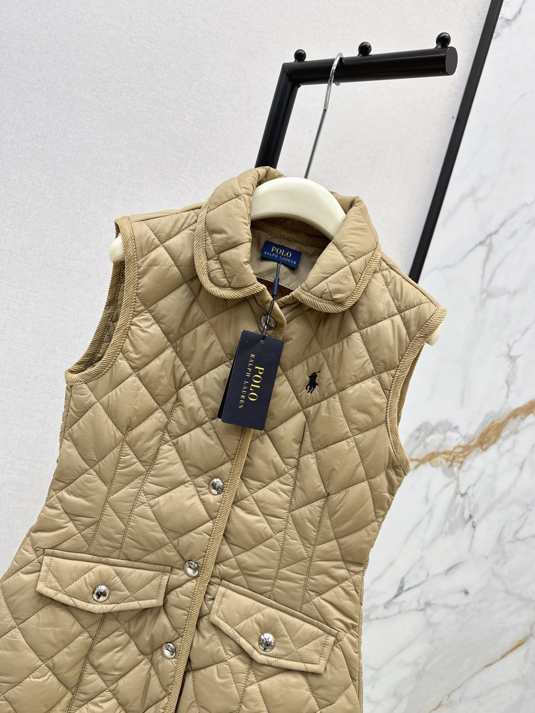 Ralph Lauren Women's Quilted Vest with Embroidered Pony Logo, Corduroy Trim 4 cmp i1757945549750 5627 0 2