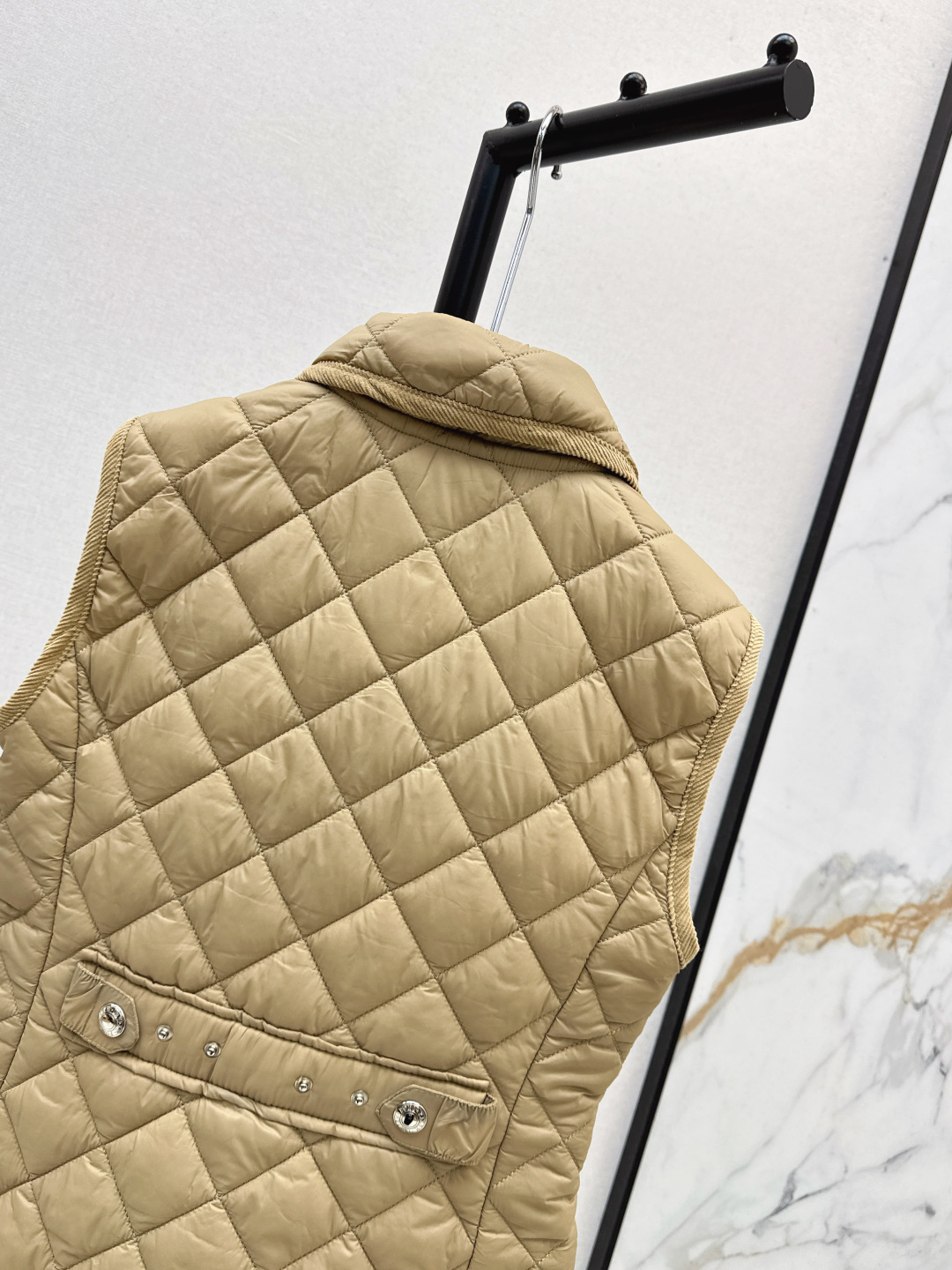 Ralph Lauren Women's Quilted Vest with Embroidered Pony Logo, Corduroy Trim 10 cmp i1757945549754 4961 0 8