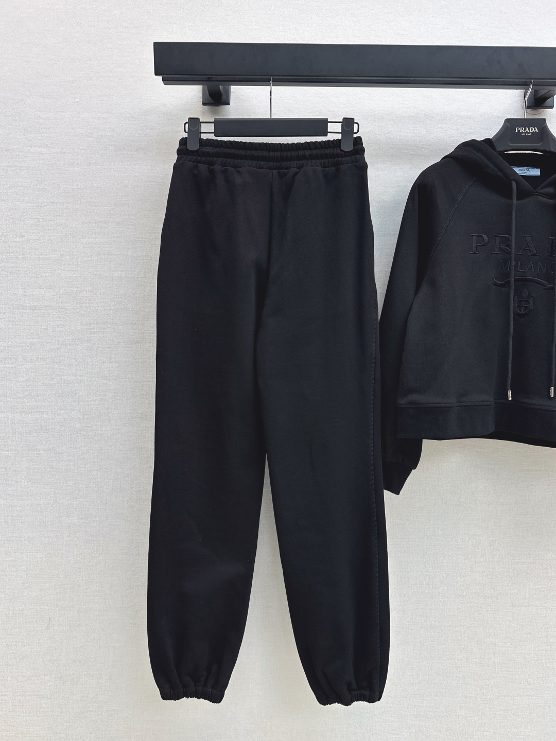 Prada Women's Black Hoodie and Joggers Set - Casual Loungewear Outfit 10 cmp i1758020749964 1509 0 8