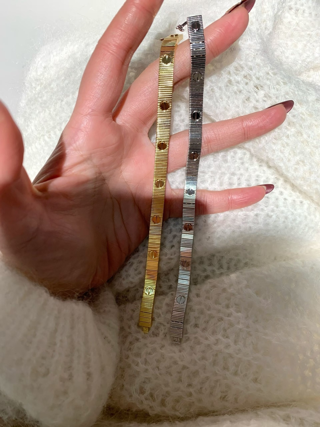 NO:714405,Threaded bracelets unlock new stacks, bracelets, high-end Cartier jewelry19860909螺纹手链解锁新叠戴,,bracelet,卡迪亚高端饰品,Jewelry