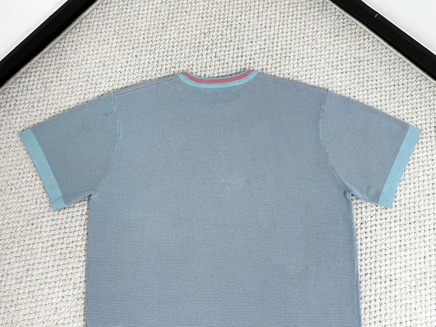 Louis Vuitton Jersey T-Shirt | Dolphin Logo, Blue/Pink Trim, Casual Style 8 cmp i1750930287748 8220 0 6