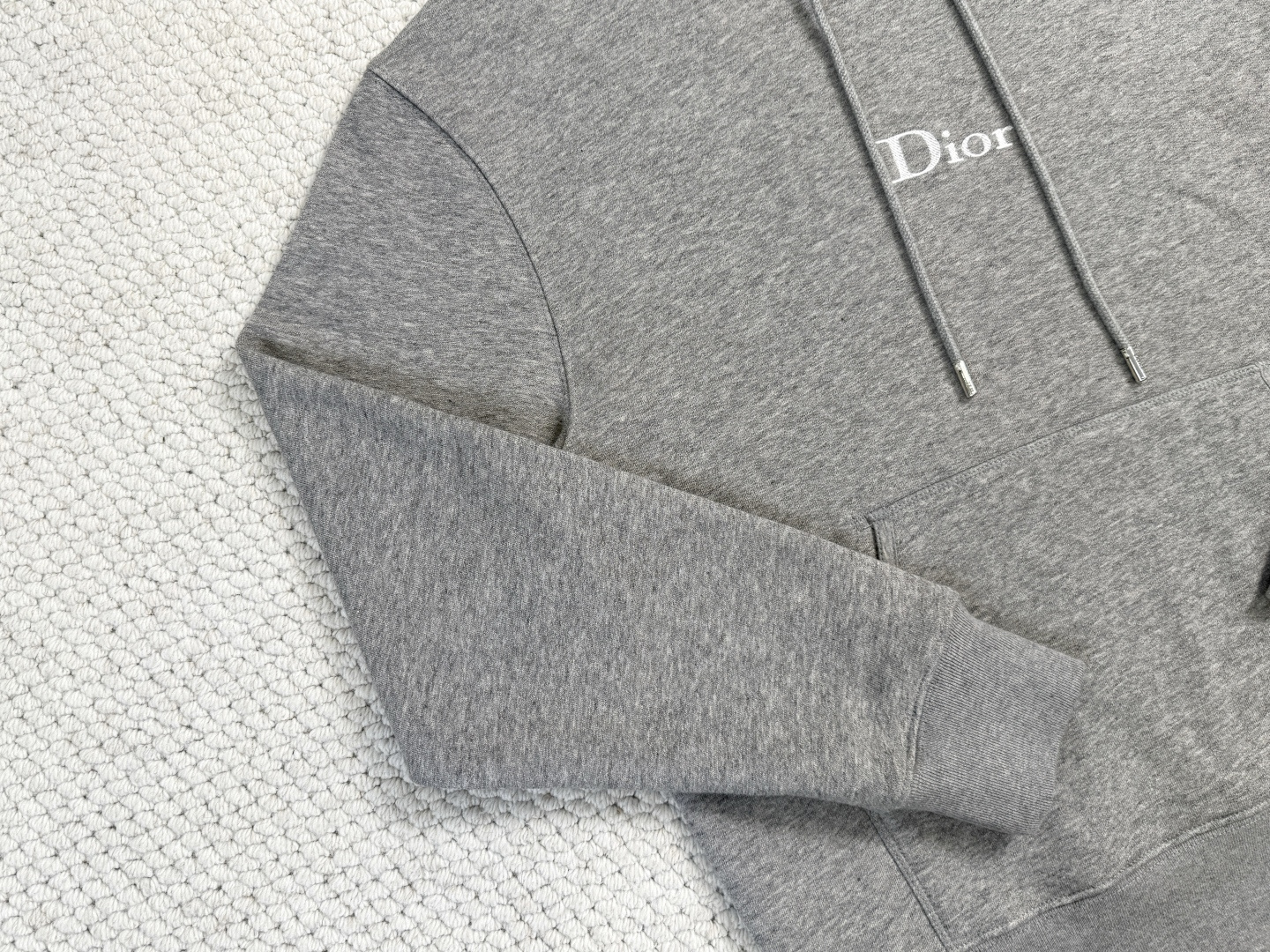 迪奥、Dior/标志连帽运动衫面料：26支双纱面+10S毛绒底复合结构 / 380G罗纹：21支470g