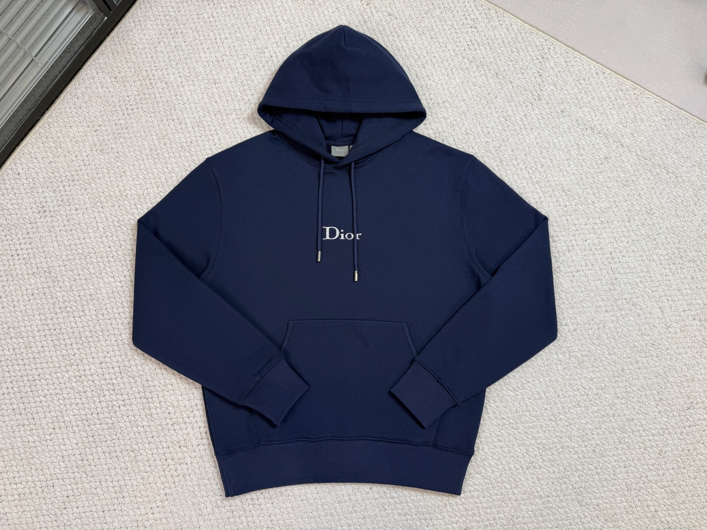 迪奥/CD / 标志连帽运动衫面料：26支双纱面+10S毛绒底复合结构 / 380G罗纹：21支470g