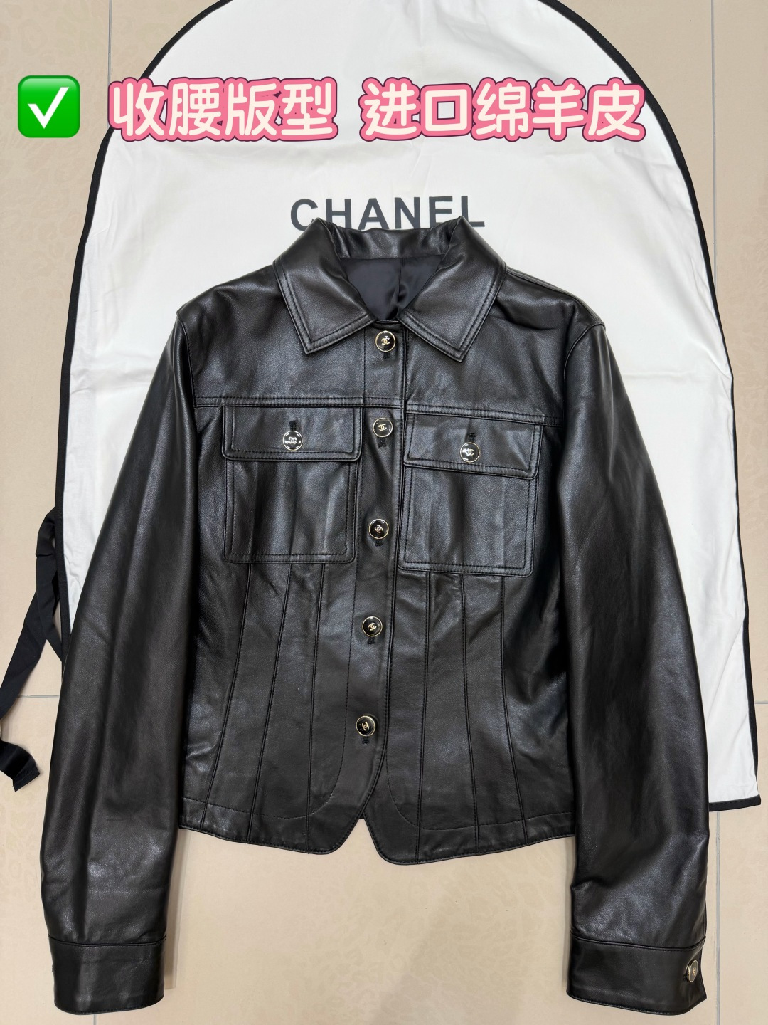 NO:945680,26 new products, cool and elegant sheepskin jacket, detailed picture!  SML,Chanel-clothing,chanel,jackets & coats,sheepskin,1986090926新品 清冷贵气感拉满 羊皮夹克 细节图！SML,香奈儿-服装,chanel,jackets & coats,sheepskin,,Women's clothing