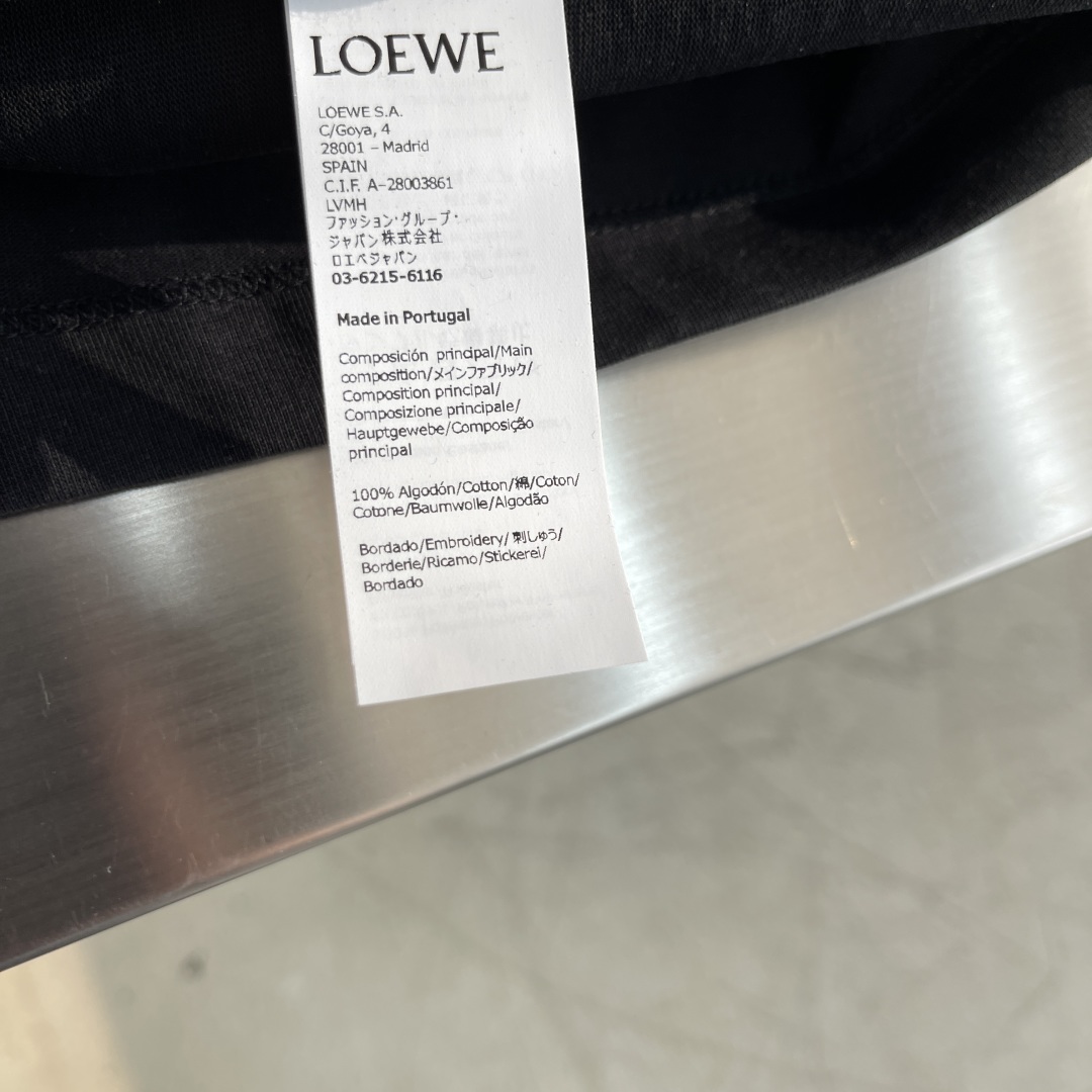 Loewe x Suna Fujita Embroidered Short Sleeve Custom Grey Satin Cotton T-Shirt 7 cmp i1735822069201 9012 0 4