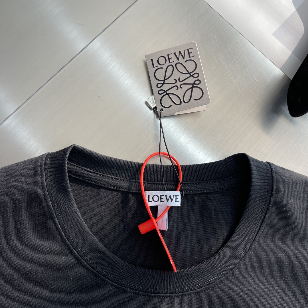 Loewe x Suna Fujita Embroidered Short Sleeve Custom Grey Satin Cotton T-Shirt 4 cmp i1735822069219 2127 0 1