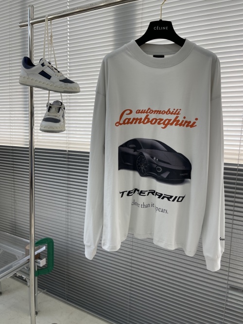 Balenciaga x Lamborghini 25SS Long Sleeve T-Shirt - Unisex Style 1 Balenciaga x Lamborghini 25SS Long Sleeve T-Shirt - Unisex Style