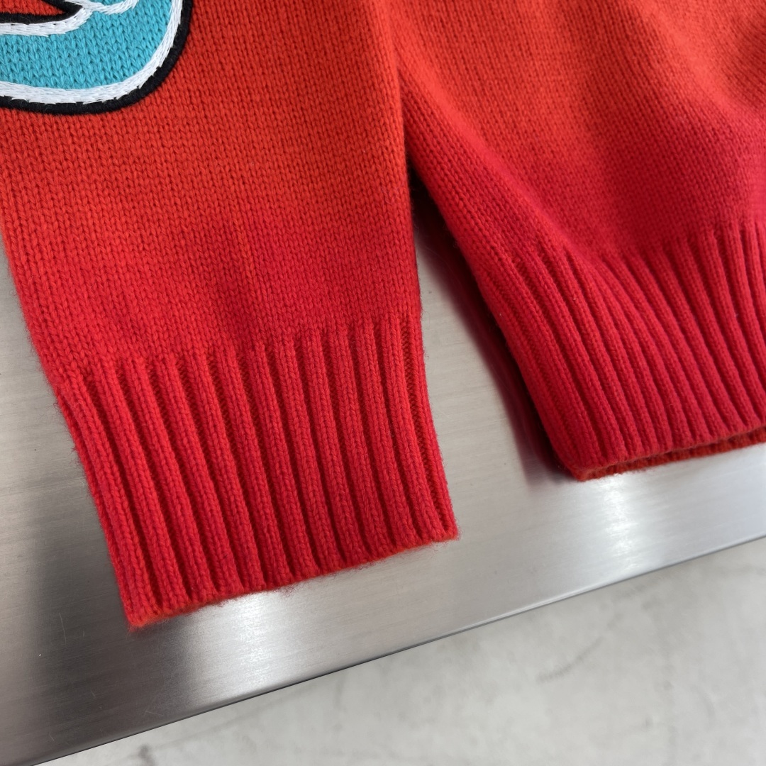 Dior x Kaws Limited Edition Red Wool Knit Sweater with Logo Embroidery 5 cmp i1739529859530 4891 0 1