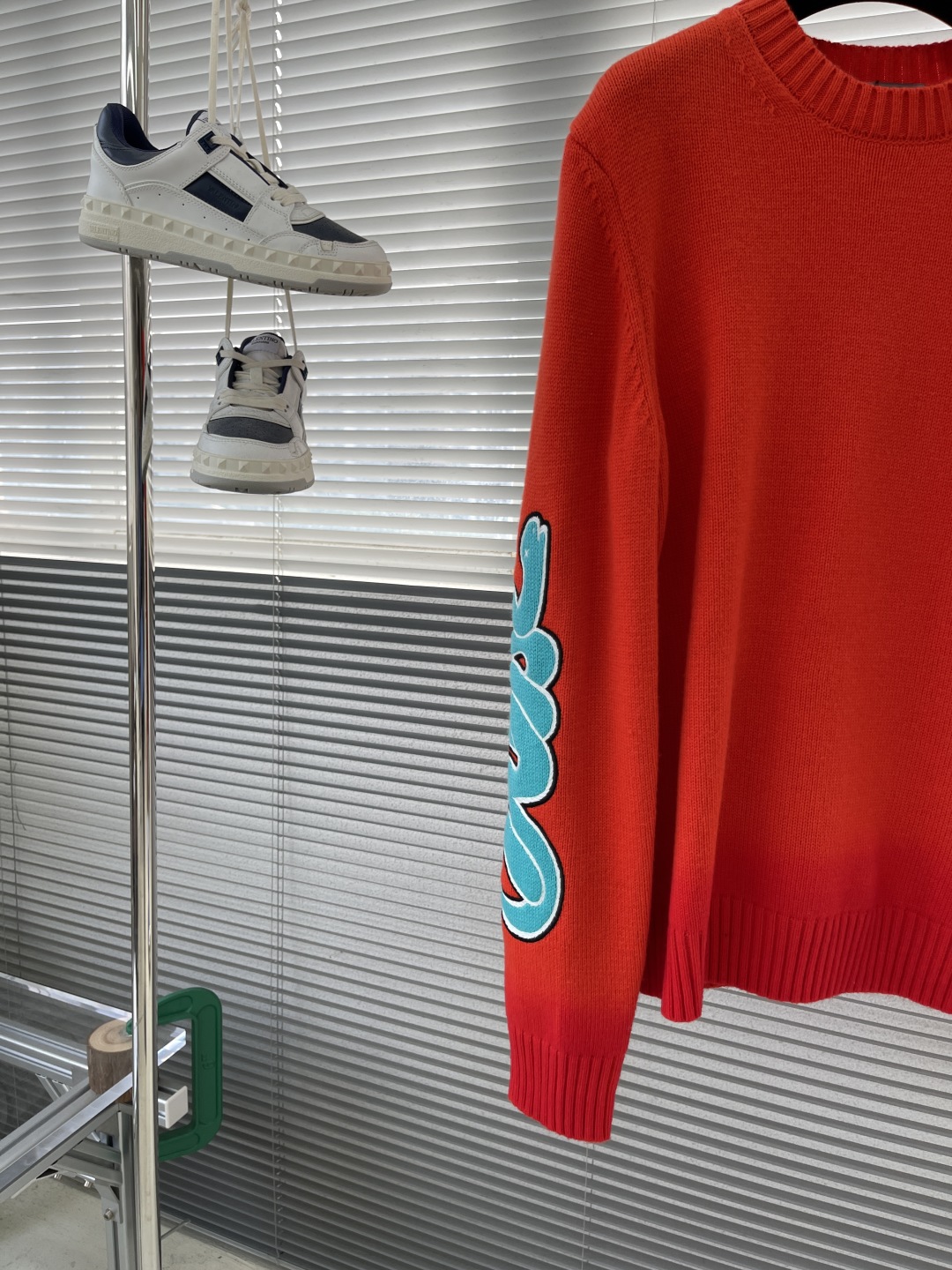Dior x Kaws Limited Edition Red Wool Knit Sweater with Logo Embroidery 2 cmp i1739530397187 50 0 6