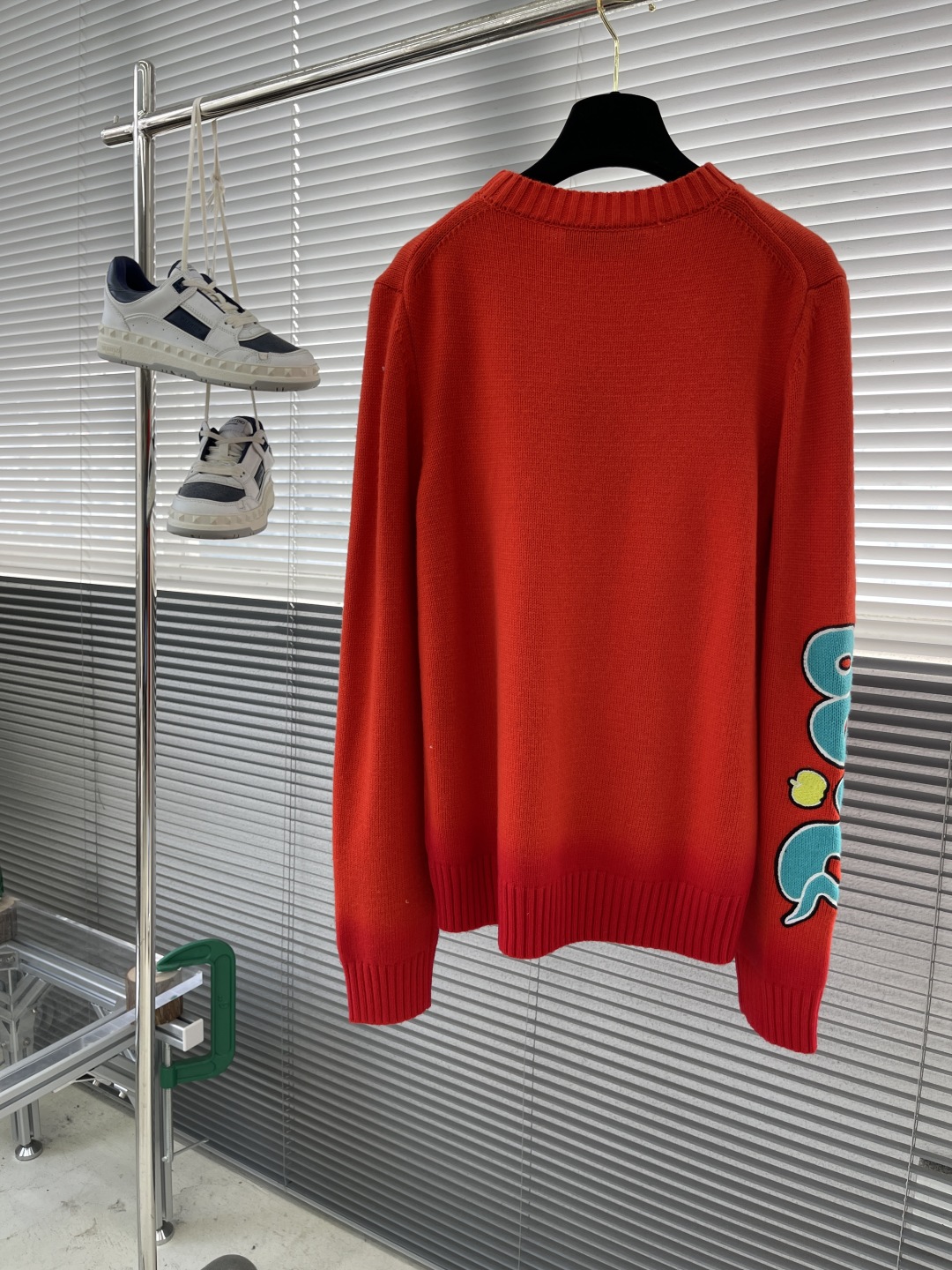 Dior x Kaws Limited Edition Red Wool Knit Sweater with Logo Embroidery 3 cmp i1739530397279 6941 0 7