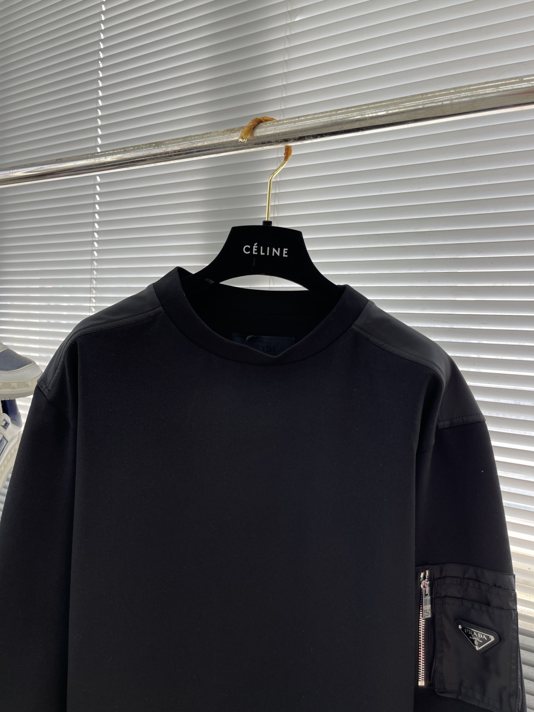 Prada Cotton Fleece and Recycled Nylon Sweatshirt - Comfortable and Stylish 2 cmp i1740392567127 4661 0 7