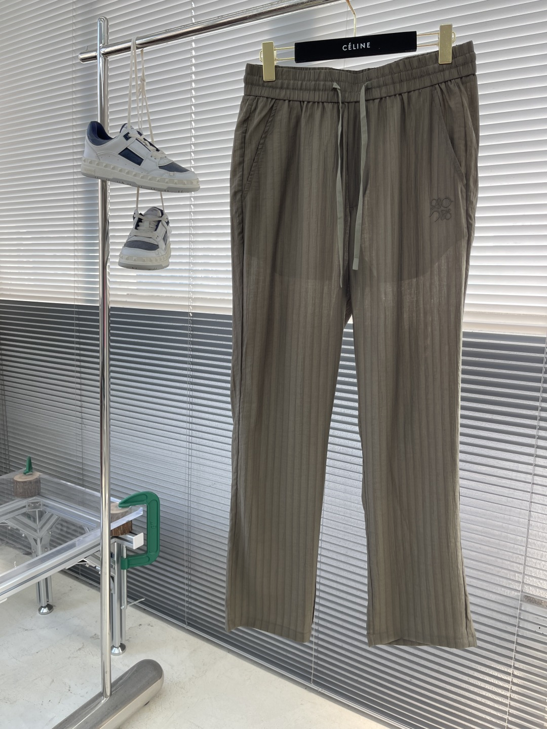 Loewe Spring/Summer Elastic Waist Lounge Pants with Embroidered Logo - Comfortable