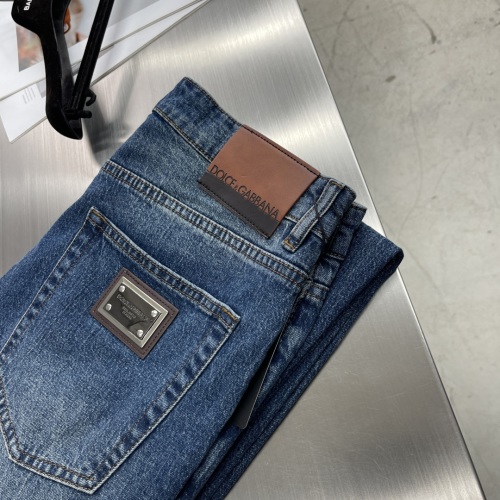 Dolce & Gabbana Men's Straight-Leg Jeans - Washed Denim, Classic Fit 1 Dolce & Gabbana Men's Straight-Leg Jeans - Washed Denim, Classic Fit
