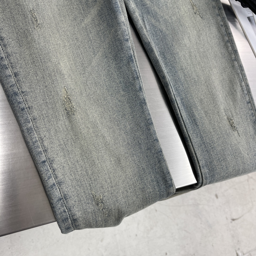 Givenchy Men's Slim-Fit Stretch Denim Jeans with Logo Print - Vintage Wash 6 cmp i1740650567666 3180 0 2