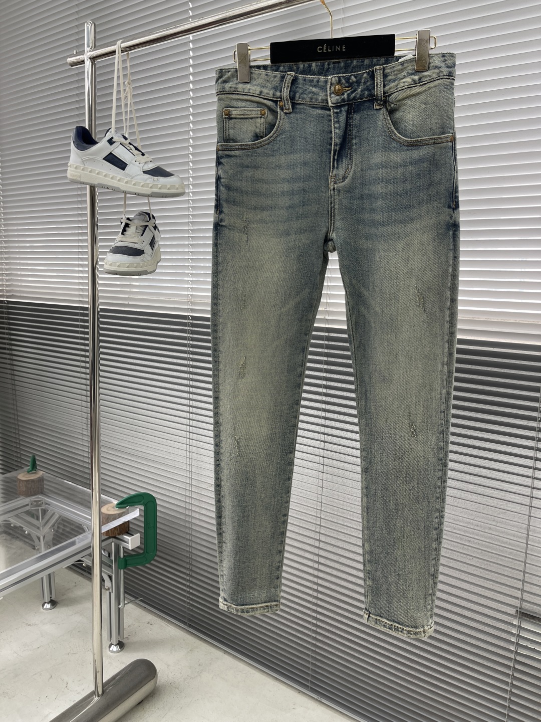 Givenchy Men's Slim-Fit Stretch Denim Jeans with Logo Print - Vintage Wash 2 cmp i1740653364354 5883 0 6