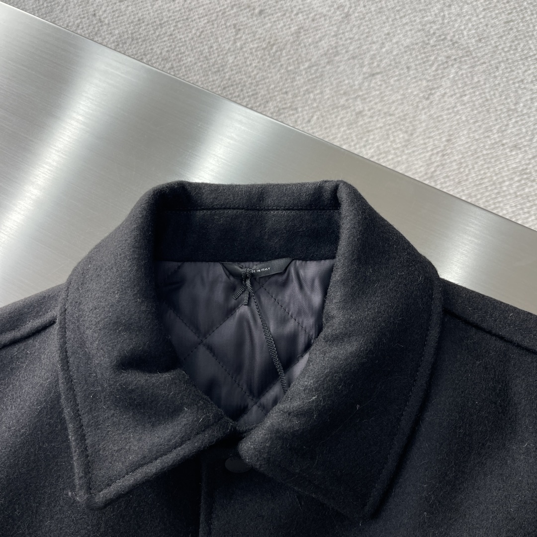 Fendi Black Wool-Blend Varsity Jacket with Signature FF Logo Sleeves 3 cmp i1740732830785 7045 0 0